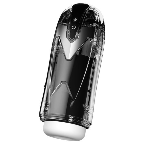 Leopard - masturbator met zuigfunctie - zwart