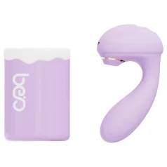 Leopard - vibrerende zuigvibrator - paars