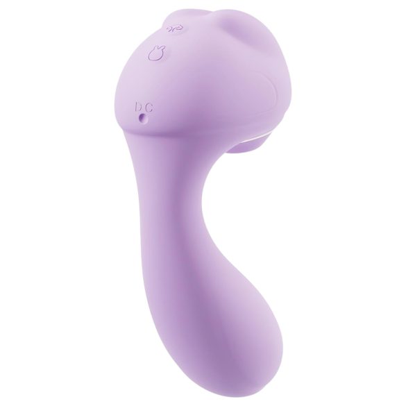 Leopard - vibrerende zuigvibrator - paars