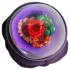 LOVISS Flower - anale vibrator met afstandsbediening (paars)