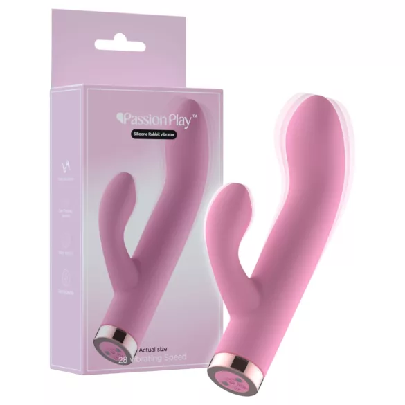 Passion Play - vibrator met clitorisstimulator (roze)