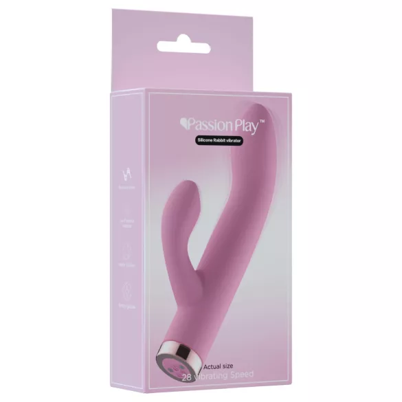 Passion Play - vibrator met clitorisstimulator (roze)
