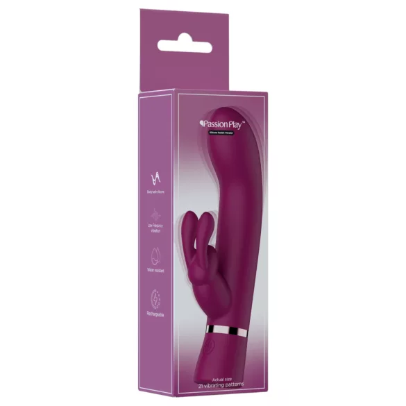 Passion Play - vibrator met clitorisstimulator (bordeaux)