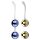 Nalone Yany Love - Verwisselbare Geishaballen Set (Blauw-Goud)