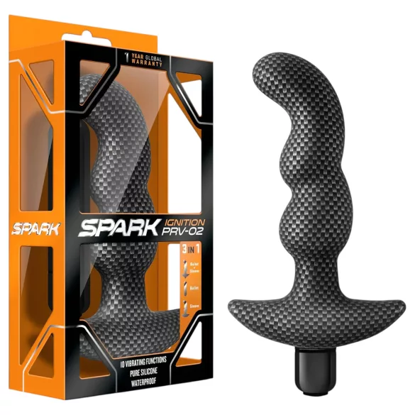Blush Spark - anaal vibrator - waterdicht - zwart