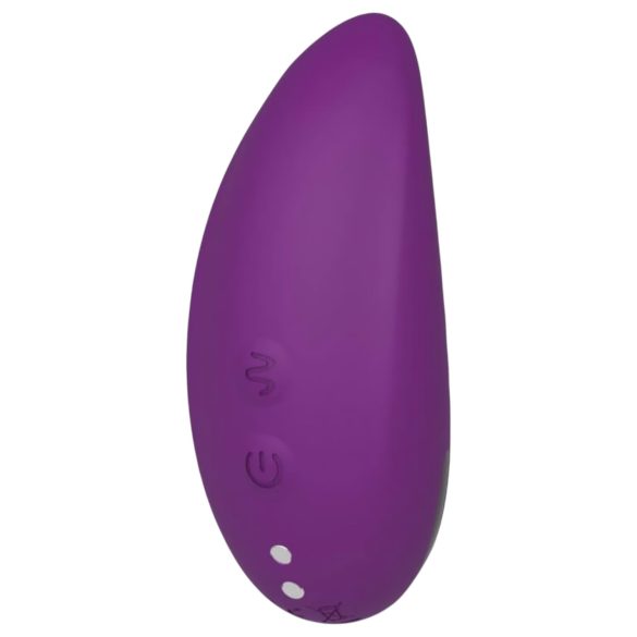 Vibeconnect - oplaadbare, waterdichte clitstimulator (paars)