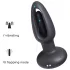 Honey Play Box Snuggy - anaal vibrator met tong - siliconen zwart