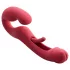 Honey Play Box Harmony Duo - app-gestuurde strap-on vibrator met tongfunctie (rood)