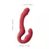 Honey Play Box Harmony Duo - app-gestuurde strap-on vibrator met tongfunctie (rood)