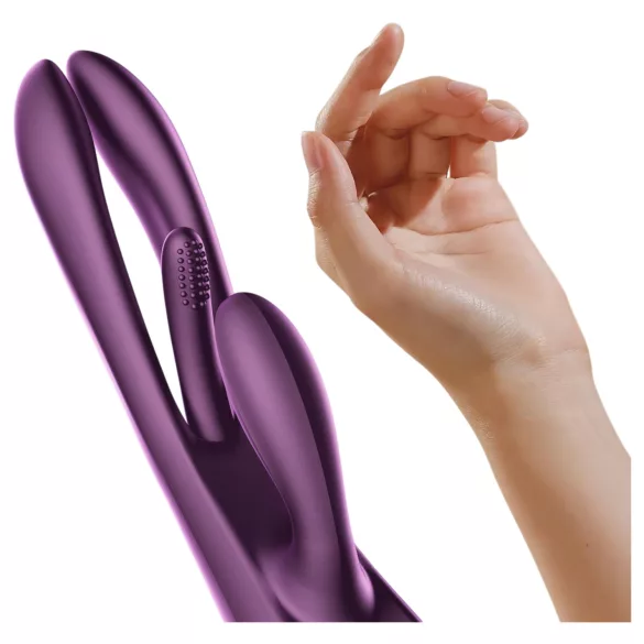 Honey Play Box Terri - vibrator met tong en clitorisstimulator - paars