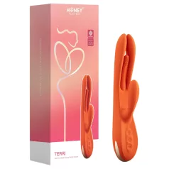   Honey Play Box Terri - App-gestuurde vibrator met clitorisstimulatie (oranje)