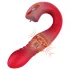 Honey Play Box Joi Thrust 2 - App-gestuurde stotende vibrator met tong (rood)