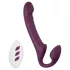Honey Play Box Bliss - strap-on vibrator met roterende kralen - paars