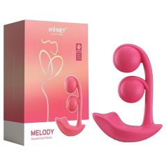 Honey Play Box Melody - slimme 2in1 parelvibrator (rood)