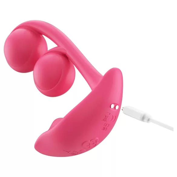 Honey Play Box Melody - vibrator met kralen en app - rood