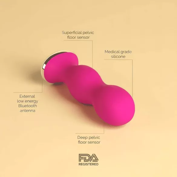 Perifit - slimme kegelbal - oplaadbaar - siliconen - roze
