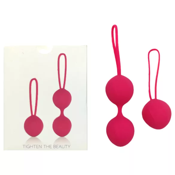 Cotoxo Cherry - Geisha balletjes set - 2-delig - Rood