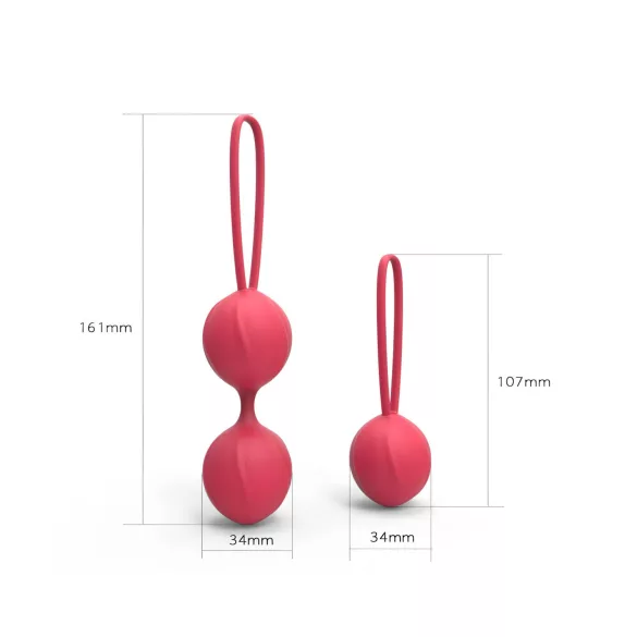 Cotoxo Cherry - Geisha balletjes set - 2-delig - Rood