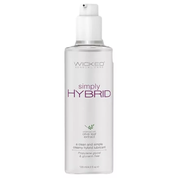 Wicked Simply Hybrid - glijmiddel op water- en siliconenbasis - 120ml
