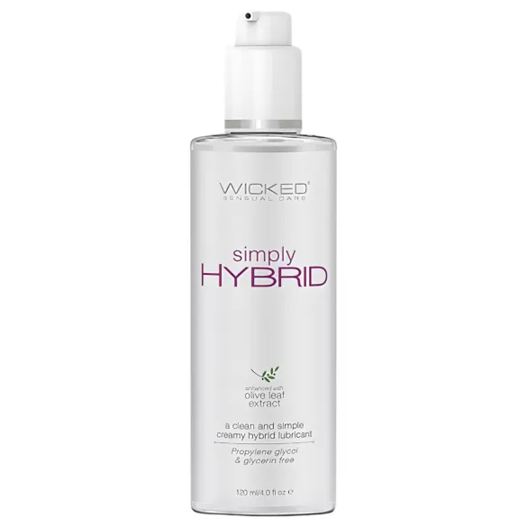 Wicked Simply Hybrid - glijmiddel op water- en siliconenbasis - 120ml