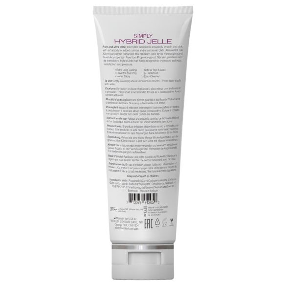 Wicked Simply Hybrid Jelle - glijmiddel op water- en siliconenbasis - 120ml