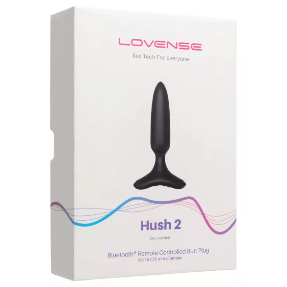 LOVENSE Hush 2 XS - oplaadbare kleine anale vibrator (25 mm) - zwart