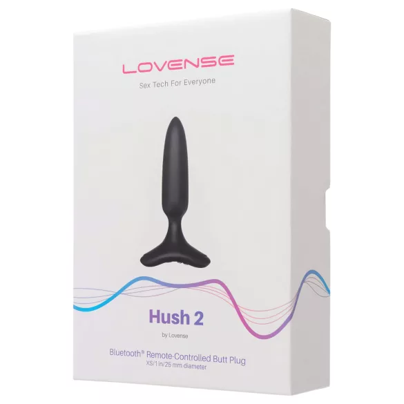 LOVENSE Hush 2 XS - oplaadbare kleine anale vibrator (25 mm) - zwart