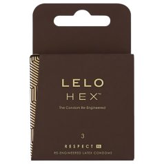   LELO Hex Respect XL - condoom - extra groot - latex - 3 stuks