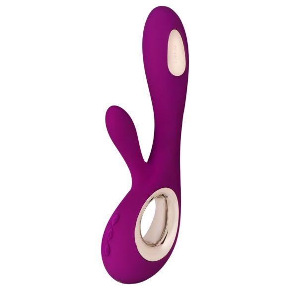 LELO Soraya Wave - oplaadbare, dubbele vibrator met klitorisstimulatie (paars)