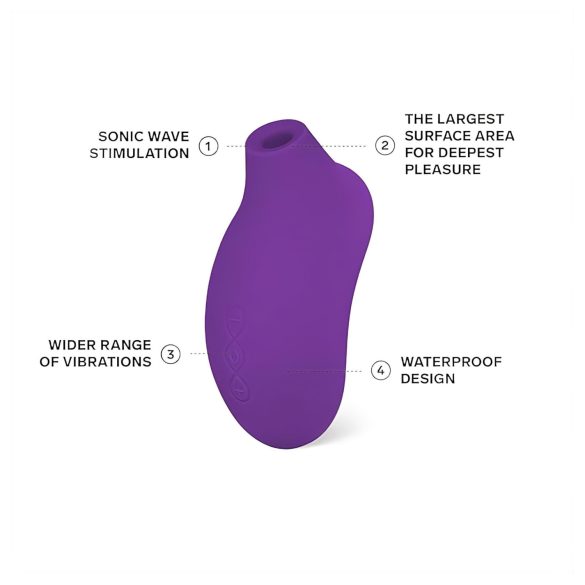 LELO Sona 2 - geluidsgolven clitorisstimulator (paars)