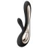 LELO Soraya 2 - oplaadbare, waterdichte vibrator met clitorisstimulator (zwart)