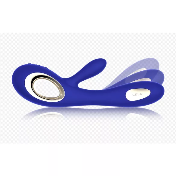 LELO Soraya Wave - vibrator met clitorisstimulator en beweegbare kop - blauw