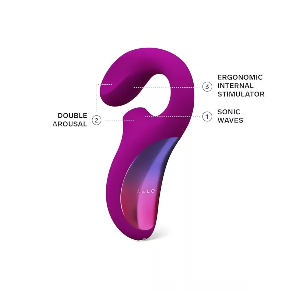 LELO Enigma - G-spot en clitoris vibrator - oplaadbaar - waterdicht - paars