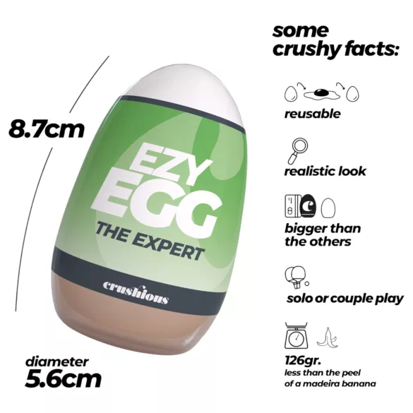 Crushious Ezy Egg The Expert - masturbatorei (huidskleur)