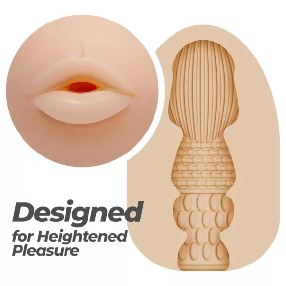 Crushious Ezy Egg Mouth - masturbeer-ei (huidskleur)