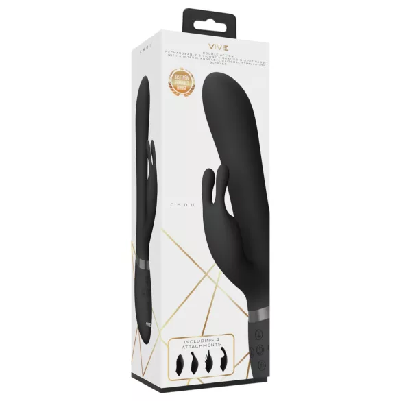 Vive Chou - 4-in-1 vibrator met clitorale arm (zwart)