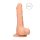 RealRock Dong 7 - levensechte dildo met ballen (17 cm) - natuurkleur