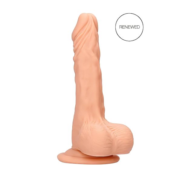 RealRock Dong 7 - levensechte dildo met ballen (17 cm) - natuurkleur