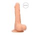 RealRock Dong 7 - levensechte dildo met ballen (17 cm) - natuurkleur