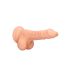 RealRock Dong 7 - levensechte dildo met ballen (17 cm) - natuurkleur