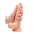 RealRock Dong 7 - levensechte dildo met ballen (17 cm) - natuurkleur
