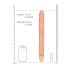 RealRock Dubbele Dildo 36 cm - Natuurlijk