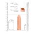 RealRock Penis Sleeve 17cm - natuurlijk
