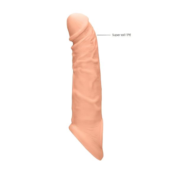 RealRock - penis sleeve - verlengstuk 21cm - transparant