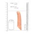 RealRock - penis sleeve - verlengstuk 21cm - transparant