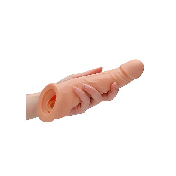 RealRock - penis sleeve - verlengstuk 21cm - transparant