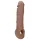 RealRock - penis sleeve - 21 cm - donker huidskleur