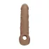 RealRock - penis sleeve - 21 cm - donker huidskleur