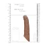RealRock - penis sleeve - 21 cm - donker huidskleur