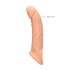 RealRock Penismouw 9 - 21,5 cm - Natuurlijk